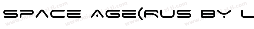 Space Age(RUS BY LYAJKA)字体转换